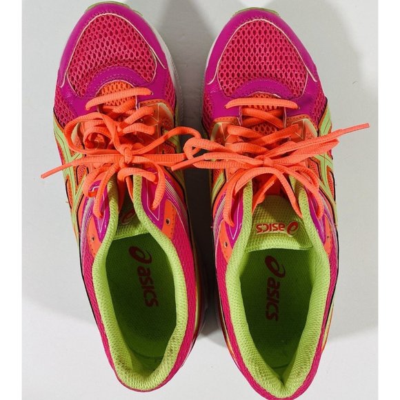 Asics Shoes Gel Contend 3 Neon Pink Womens Size 7 Athletic Running C566N - Picture 8 of 12
